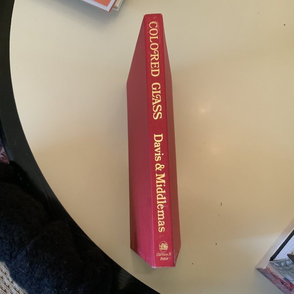 Colored Glass hardback book, 1968, great condition